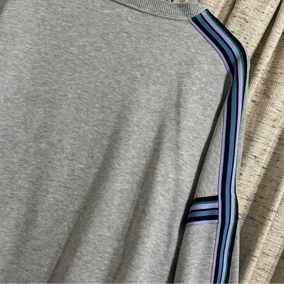 Aerie Crewneck Ribbon Trimmed Grey Sweatshirt - XL - Picture 8 of 8